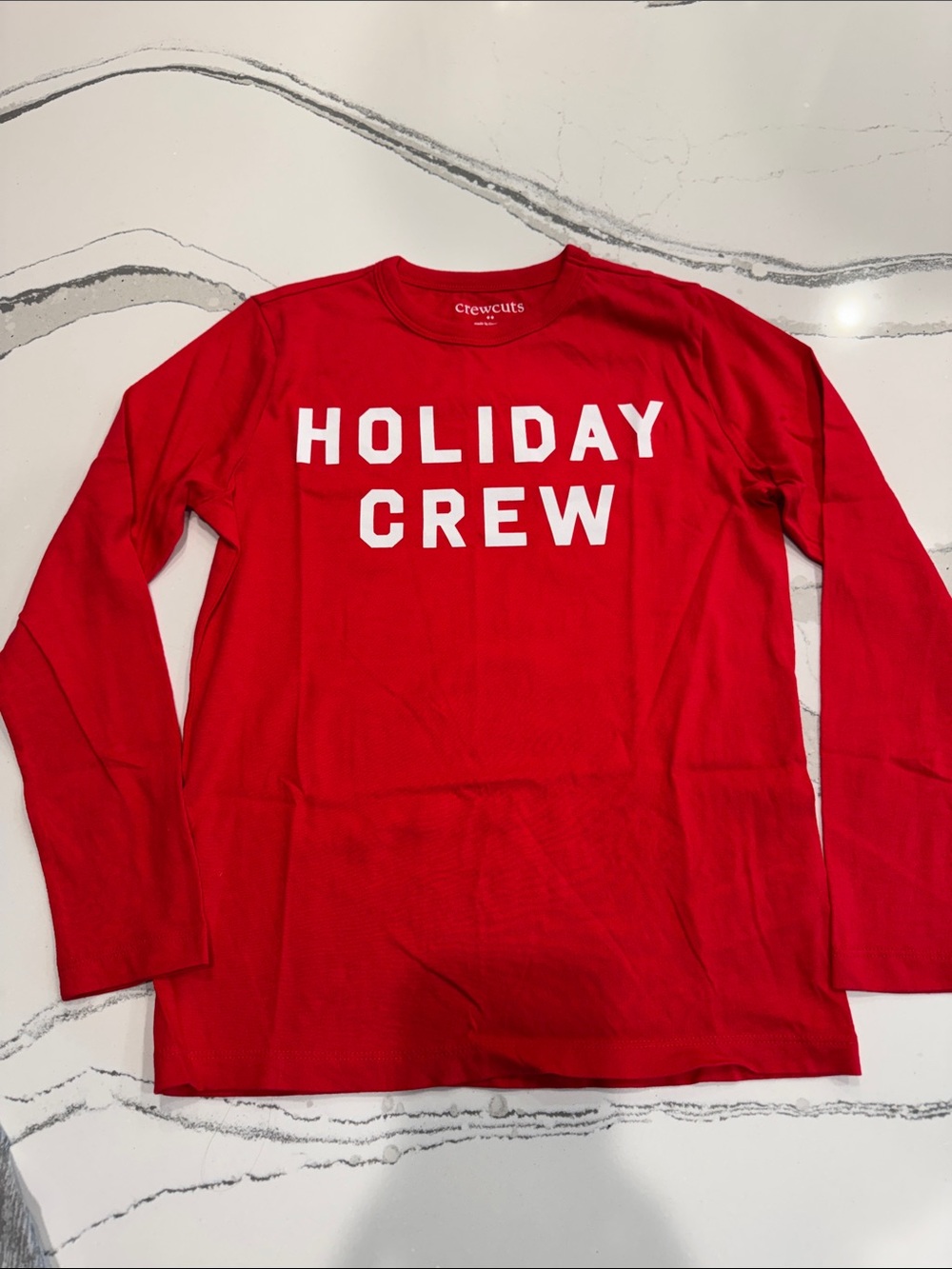 NEW Jcrew Crewcuts Kids Holiday Crew Top Size M (8-9)